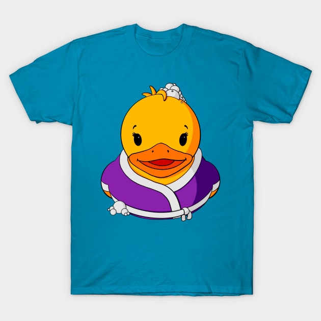 Spa Day Rubber Duck T-Shirt by Alisha Ober Designs